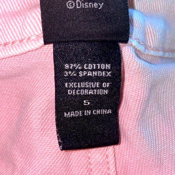 Disney The Aristocats Pink Denim Shorts - Picture 2 of 4